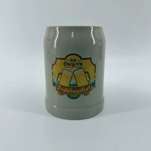 Enegren Brewing Beer Stein 0.5L Fruhlingsfest 2018 Ceramic Grey Graphic German